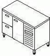 Стол холодильный с выдвижными ящиками СХСБ-1/1Д-2Я 1390х600
