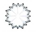 Crystal Christmas Biscuit Plate Star