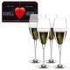 Набор из 4-х бокалов для шампанского Champagne Glass Pay 3 Get 4 330 мл, артикул 5409/08 Серия Heart To Heart