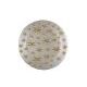 Golden Stars  Charger Plater White/Gold